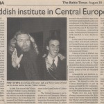 Baltic Times Mendy Cahan and Dovid Katz