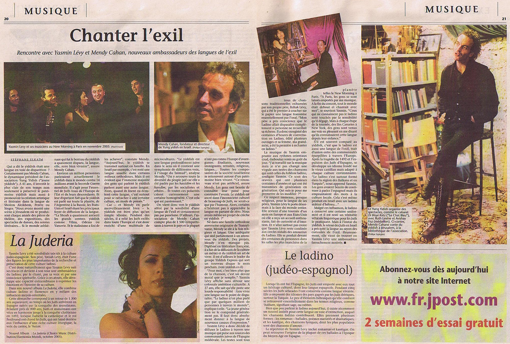 Chanter l'exil Chanter l'exil